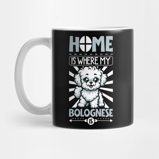 Home is with my Bolognese dog by Modern Medieval Design